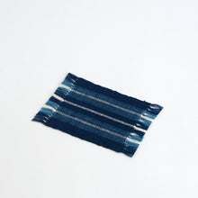 Load image into Gallery viewer, コースター(縞 本藍 2) / 倉敷本染手織研究所