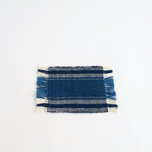 Load image into Gallery viewer, コースター(縞 本藍 3) / 倉敷本染手織研究所