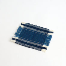 Load image into Gallery viewer, コースター(縞 本藍 3) / 倉敷本染手織研究所