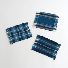 Load image into Gallery viewer, コースター(縞 本藍 3) / 倉敷本染手織研究所
