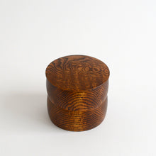 画像をギャラリービューアに読み込む, 丸二段小箱(拭漆) / 紀平佳丈