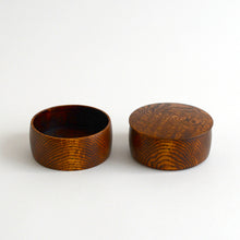 画像をギャラリービューアに読み込む, 丸二段小箱(拭漆) / 紀平佳丈