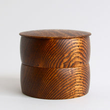 画像をギャラリービューアに読み込む, 丸二段小箱(拭漆) / 紀平佳丈