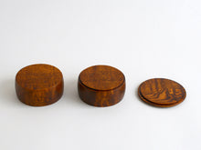 画像をギャラリービューアに読み込む, 丸二段小箱(拭漆) / 紀平佳丈