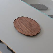 画像をギャラリービューアに読み込む, 輪花楕円皿 (8寸 / ウォールナット) / 藤崎均