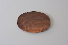 画像をギャラリービューアに読み込む, 輪花楕円皿 (8寸 / ウォールナット) / 藤崎均
