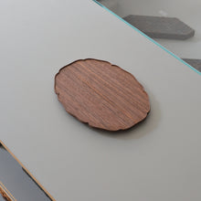 画像をギャラリービューアに読み込む, 輪花楕円皿 (8寸 / ウォールナット) / 藤崎均