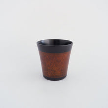Load image into Gallery viewer, 溜内黒コップ(猪口型) / 佐藤智洋
