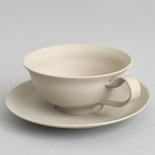画像をギャラリービューアに読み込む, 白花カップ&ソーサー / 森本仁