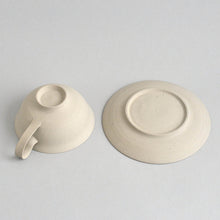 画像をギャラリービューアに読み込む, 白花カップ&ソーサー / 森本仁