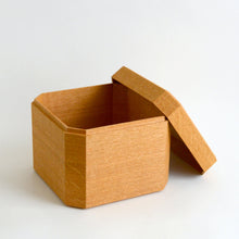 画像をギャラリービューアに読み込む, 隅切茶箱 ナラ材 / 田澤祐介