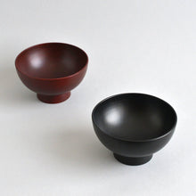 画像をギャラリービューアに読み込む, 高台椀 黒 ; ふじい製作所