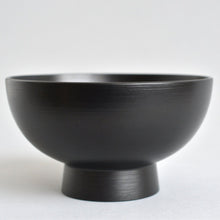 画像をギャラリービューアに読み込む, 高台椀 黒 ; ふじい製作所