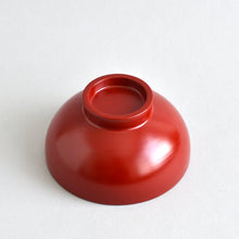 画像をギャラリービューアに読み込む, 汁椀 上塗り 赤 ; ふじい製作所