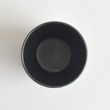 画像をギャラリービューアに読み込む, おちょこ 黒 ; ふじい製作所