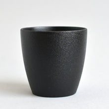 画像をギャラリービューアに読み込む, おちょこ 黒 ; ふじい製作所
