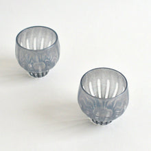 画像をギャラリービューアに読み込む, renぐい呑み(バルーンS)スモークグレー / Hiroy Glass Studio