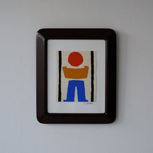 Load image into Gallery viewer, 染絵額 (マホガニー / 小)  / 名取敏雄
