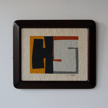 Load image into Gallery viewer, 染絵額 コンポジション5 (マホガニー /  大)  / 名取敏雄
