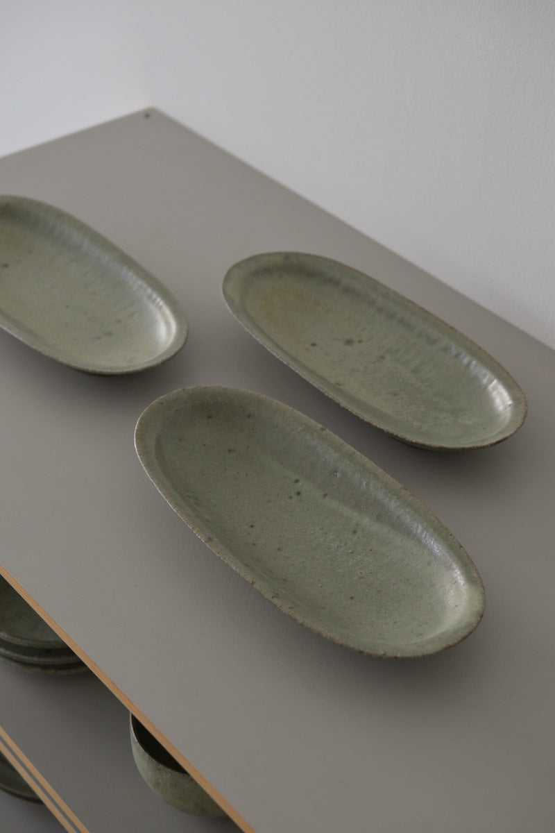 青灰オリーブバケット皿 / 清岡幸道 – toutou online