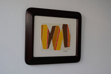 Load image into Gallery viewer, 染絵額 (マホガニー / 小)  / 名取敏雄
