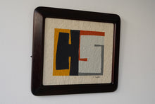 Load image into Gallery viewer, 染絵額 コンポジション5 (マホガニー /  大)  / 名取敏雄
