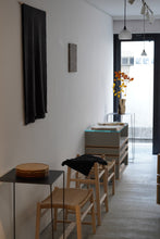 画像をギャラリービューアに読み込む, カシミヤストール あじろ 黒茶A / 高見由香
