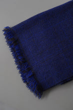 画像をギャラリービューアに読み込む, カシミヤストール あじろ 青茶A / 高見由香
