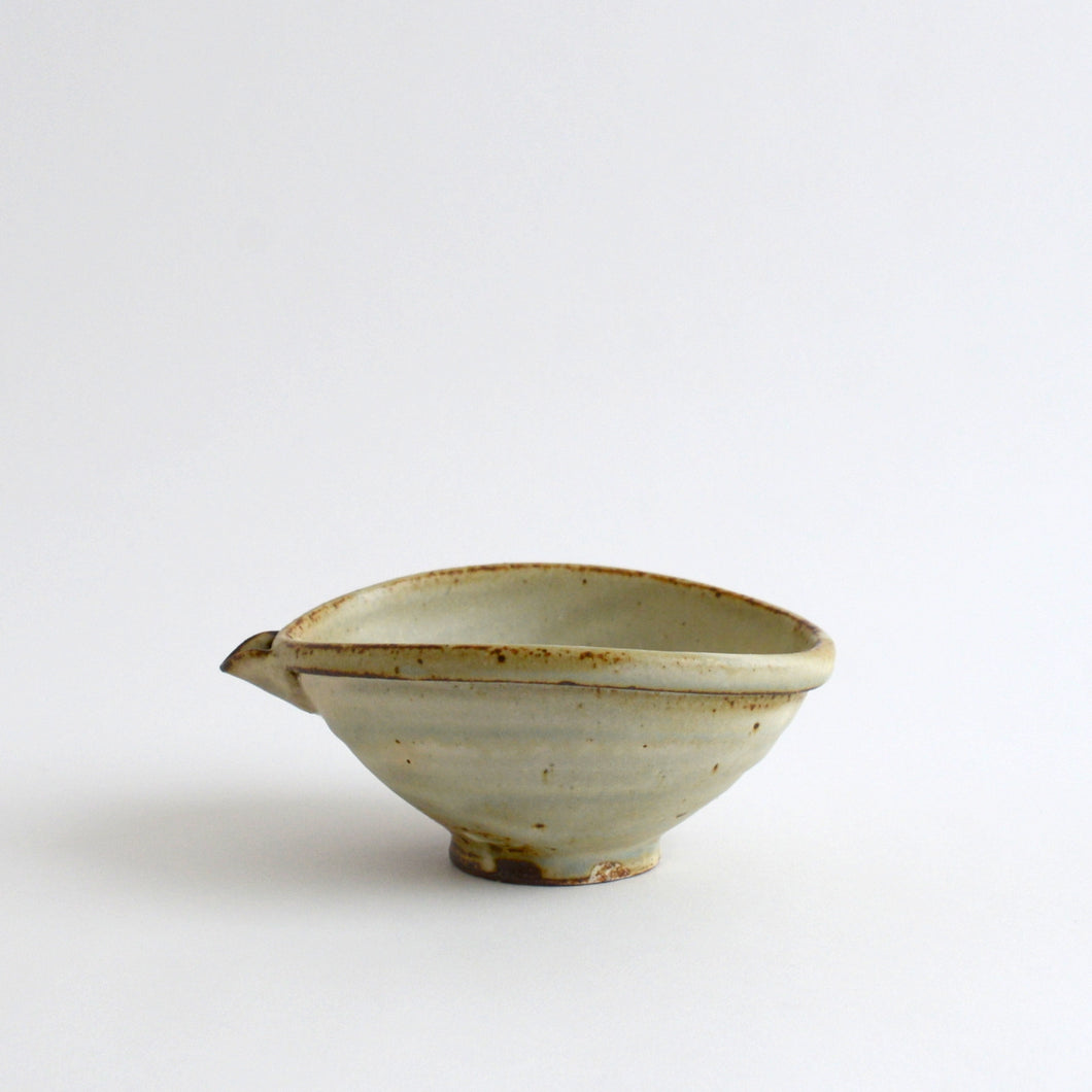 粉引片口 / 山田隆太郎