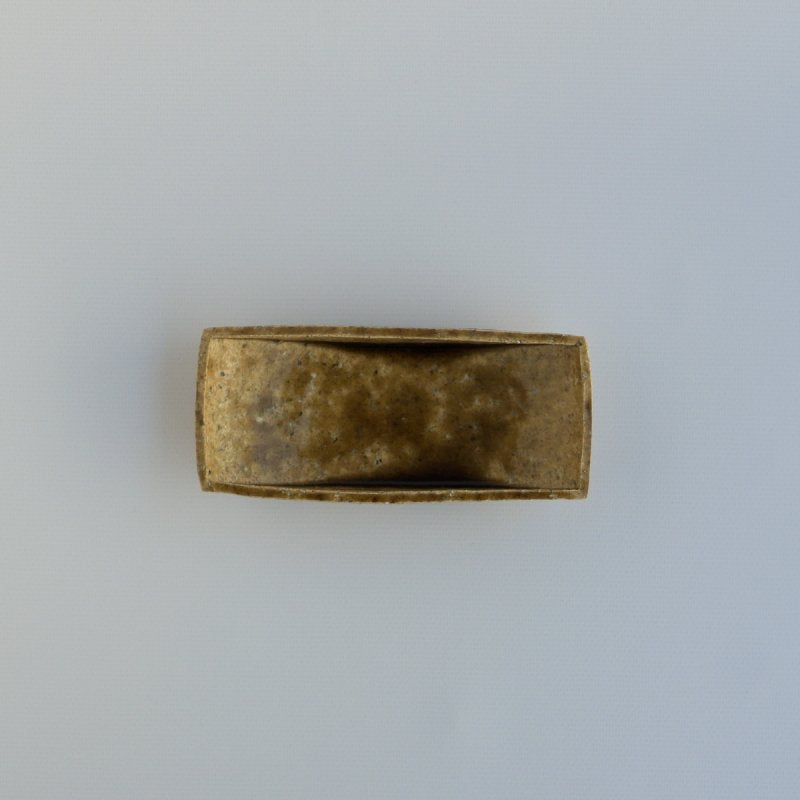 茶灰釉 六寸舟形鉢 / 安達健 – toutou online