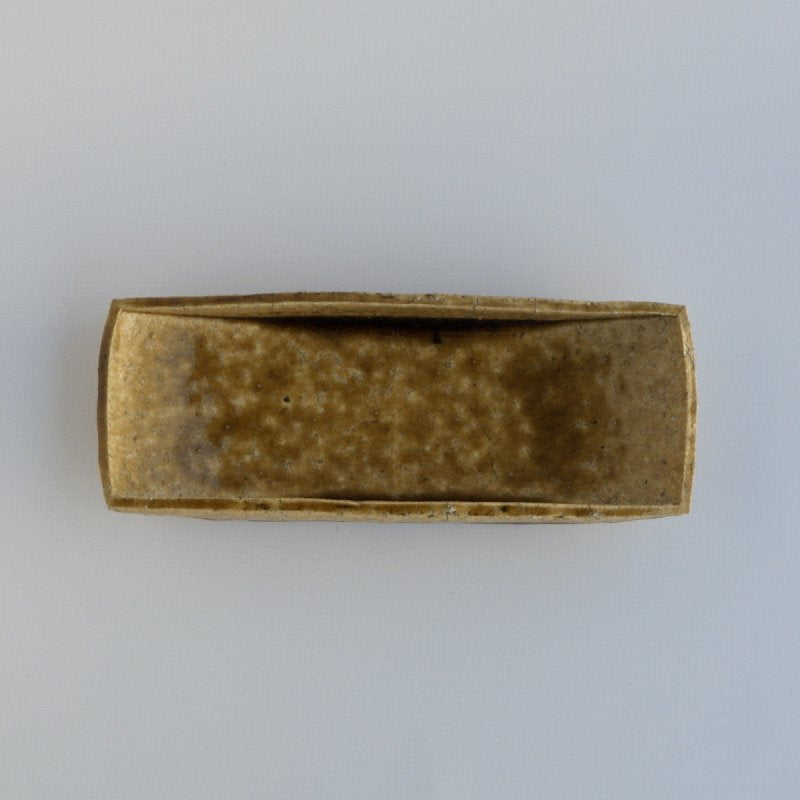 茶灰釉 八寸舟形鉢 / 安達健 – toutou online