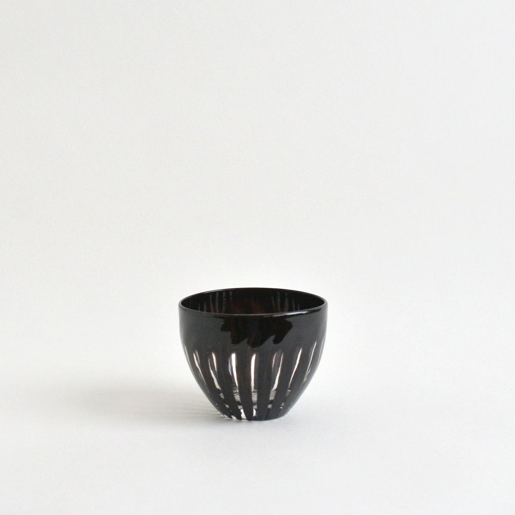ren冷茶グラス（ブラック） / Hiroy Glass Studio