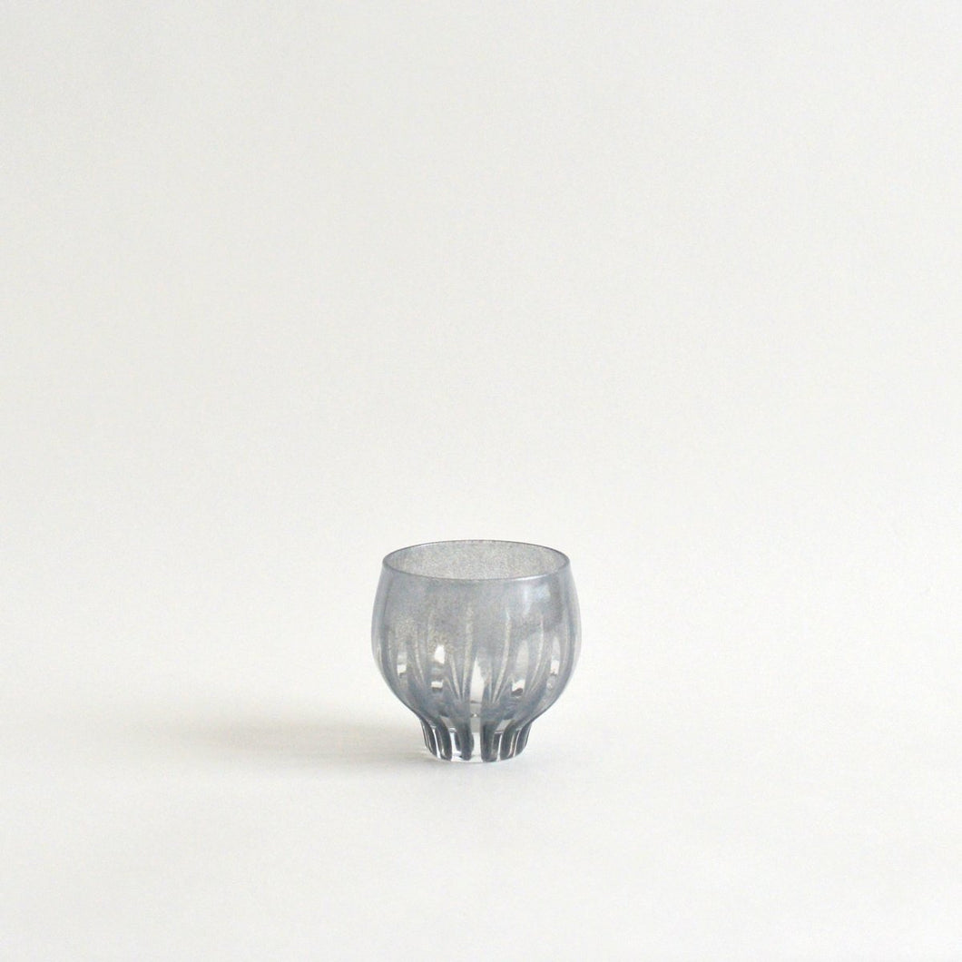 renぐい呑み（バルーンS）スモークグレー / Hiroy Glass Studio
